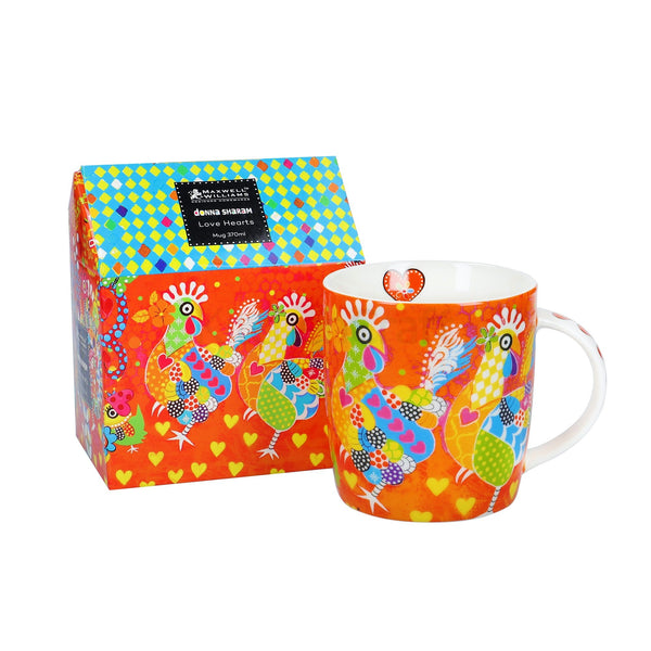 LOVE HEARTS MUG by Donna Sharam | 370ml