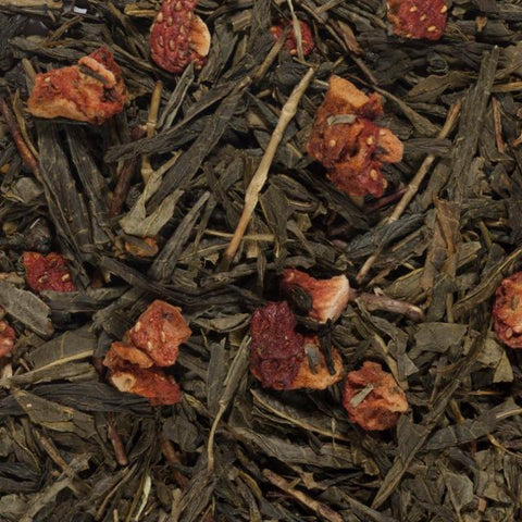 SENCHA STRAWBERRY CREAM | Flavored Loose Leaf Green Tea